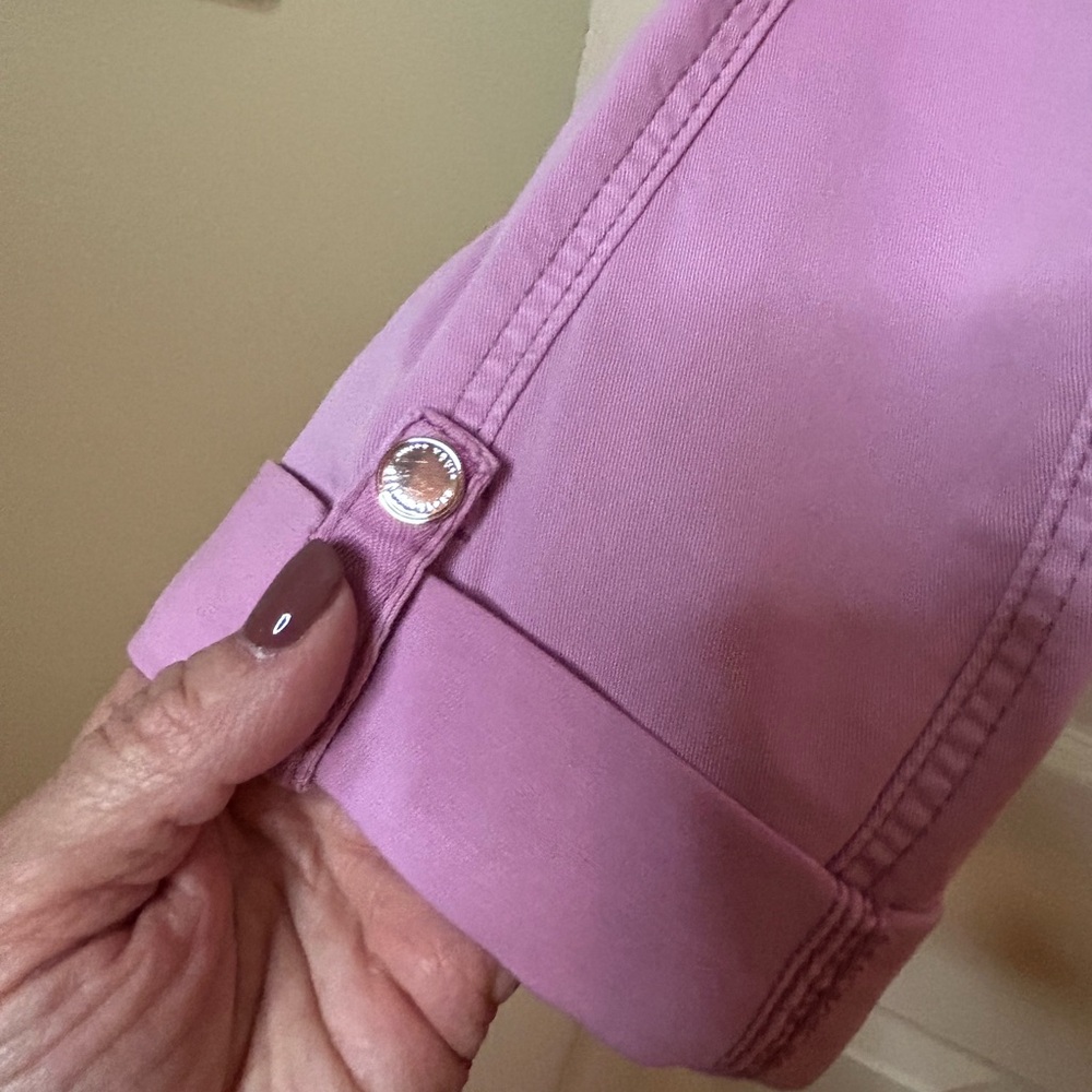 White House Black Market Lilac Cropped Pants - Picture 2 of 6